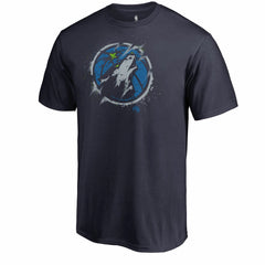 Men's Navy Minnesota Timberwolves Splatter Logo T-Shirt for sale Outlet