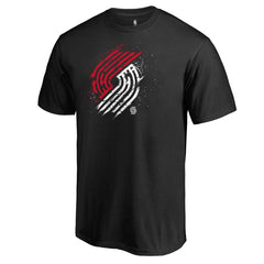 Portland Trail Blazers Splatter Logo T-Shirt For Sale