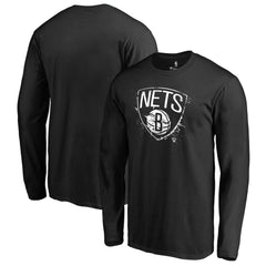 Brooklyn Nets Splatter Logo Long Sleeve T-Shirt New