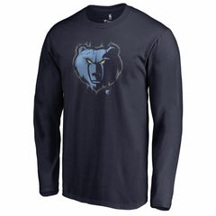 Memphis Grizzlies Splatter Logo Long Sleeve T-Shirt For Sale