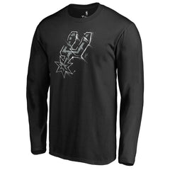 San Antonio Spurs Splatter Logo Long Sleeve T-Shirt New