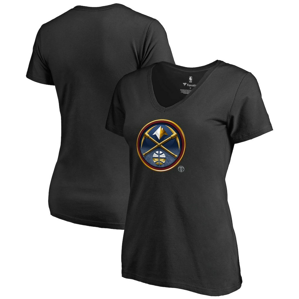 Denver Nuggets Women's Midnight Mascot V-Neck T-Shirt sale Online