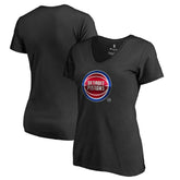 Detroit Pistons Women's Midnight Mascot V-Neck T-Shirt sale New