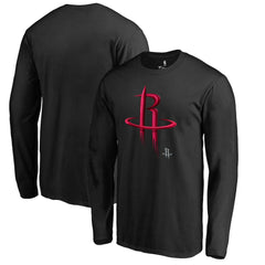 Houston Rockets Midnight Mascot Long Sleeve T-Shirt New