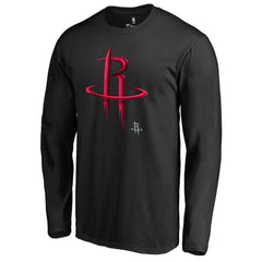 Houston Rockets Midnight Mascot Long Sleeve T-Shirt New