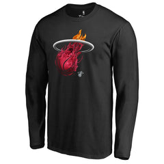 Miami Heat Midnight Mascot Long Sleeve T-Shirt Online