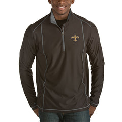 New Orleans Saints Antigua Tempo Half-Zip Pullover Jacket