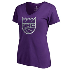 Sacramento Kings Women's Static Logo V-Neck T-Shirt On Sale