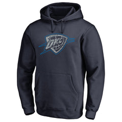 Oklahoma City Thunder Static Logo Pullover Hoodie New