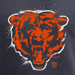 Chicago Bears Splatter Logo Pullover Hoodie