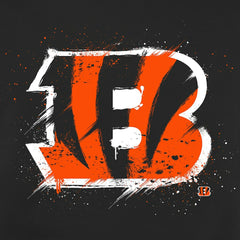 Cincinnati Bengals Splatter Logo Pullover Hoodie