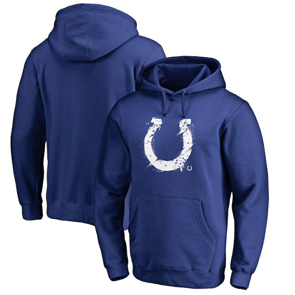 Indianapolis Colts Splatter Logo Pullover Hoodie