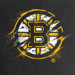 Boston Bruins Women's Splatter Logo V-Neck T-Shirt On Sale