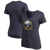Buffalo Sabres Women's Splatter Logo V-Neck T-Shirt Online