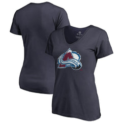 Colorado Avalanche Women's Splatter Logo V-Neck T-Shirt Online