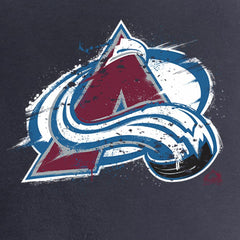 Colorado Avalanche Women's Splatter Logo V-Neck T-Shirt Online