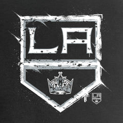 Los Angeles Kings Women's Splatter Logo V-Neck T-Shirt On Sale