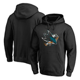 San Jose Sharks Splatter Logo Pullover Hoodie On Sale