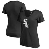Chicago White Sox Women's Splatter Logo V-Neck T-Shirt | MLB Discount