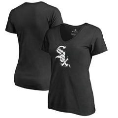 Chicago White Sox Women's Splatter Logo V-Neck T-Shirt | MLB Discount