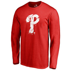Philadelphia Phillies Splatter Logo Long Sleeve T-Shirt | MLB On Sale