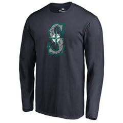Seattle Mariners Splatter Logo Long Sleeve T-Shirt | MLB Near me