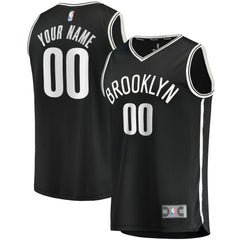 Brooklyn Nets Fast Break Custom Replica Jersey Black Discount