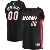 Miami Heat Fast Break Custom Replica Jersey Black On Sale