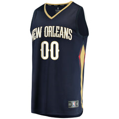New Orleans Pelicans Fast Break Custom Replica Jersey Navy Online