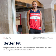 Washington Wizards Fast Break Custom Replica Jersey Red Online