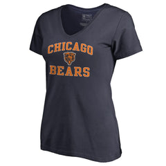 Chicago Bears Women's Vintage Collection Victory Arch V-Neck T-Shirt