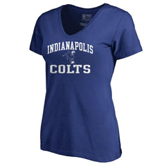 Indianapolis Colts Women's Vintage Collection Victory Arch V-Neck T-Shirt