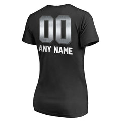 Las Vegas Raiders Women's Personalized Midnight Mascot T-Shirt