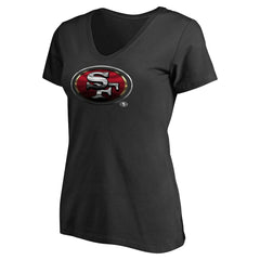 San Francisco 49ers Women's Personalized Midnight Mascot T-Shirt