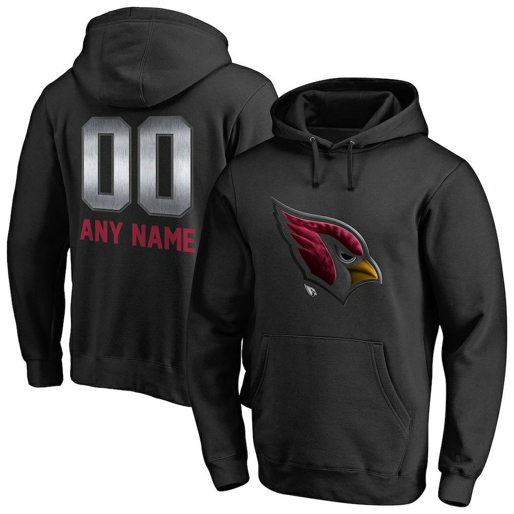 Arizona Cardinals Personalized Midnight Mascot Pullover Hoodie