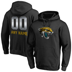 Jacksonville Jaguars Personalized Midnight Mascot Pullover Hoodie