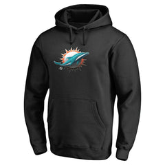 Miami Dolphins Personalized Midnight Mascot Pullover Hoodie