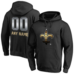 New Orleans Saints Personalized Midnight Mascot Pullover Hoodie