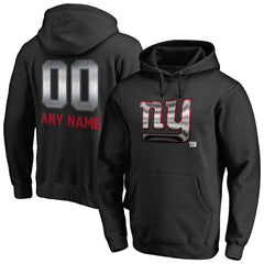 New York Giants Personalized Midnight Mascot Pullover Hoodie
