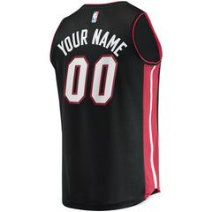 Miami Heat Youth Fast Break Custom Replica Jersey Black Discount