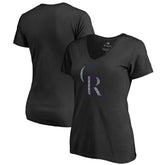 Colorado Rockies Women's Static Logo V-Neck T-Shirt | MLB On Sale
