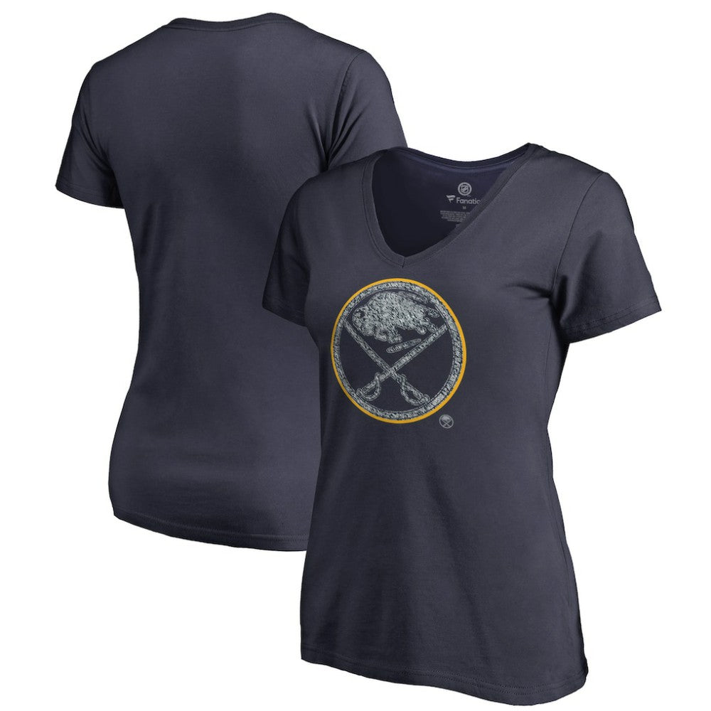 Buffalo Sabres Women's Static Logo V-Neck T-Shirt On Sale