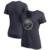 Buffalo Sabres Women's Static Logo V-Neck T-Shirt On Sale
