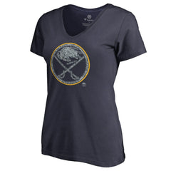 Buffalo Sabres Women's Static Logo V-Neck T-Shirt On Sale