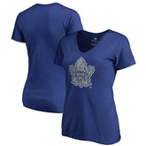 Toronto Maple Leafs Women's Static Logo V-Neck T-Shirt On Sale