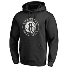 Brooklyn Nets Marble Logo Pullover Hoodie On Sale
