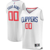 LA Clippers Youth Fast Break Custom Replica Jersey White Online