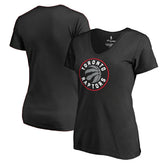Toronto Raptors Women's Primary Logo V-Neck T-Shirt On Sale