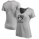 Brooklyn Nets Women's Primary Logo V-Neck T-Shirt Outlet