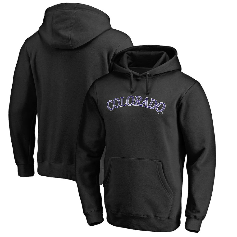 Colorado Rockies Official Wordmark Fitted Pullover Hoodie | MLB Shop